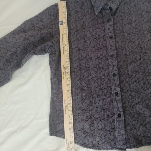 Territory Ahead Purple Gray Long Sleeve Womens  Shirt XL - Picture 7 of 13
